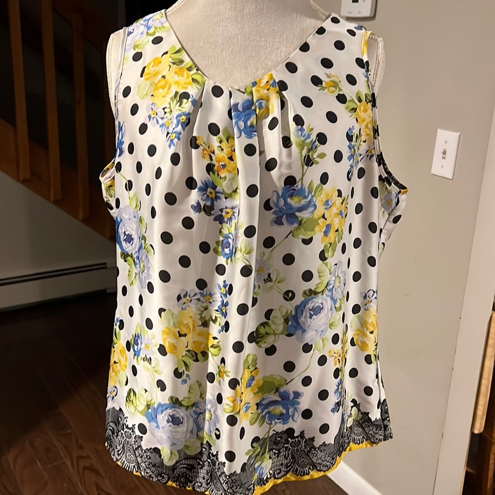 Polka dot blouse